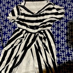 Black and white dress